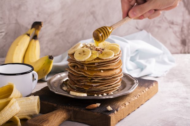 Pandekager med banan